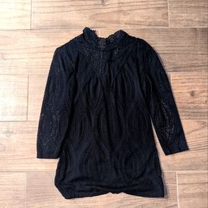 🔥 Free People lace mock turtleneck top 🔥